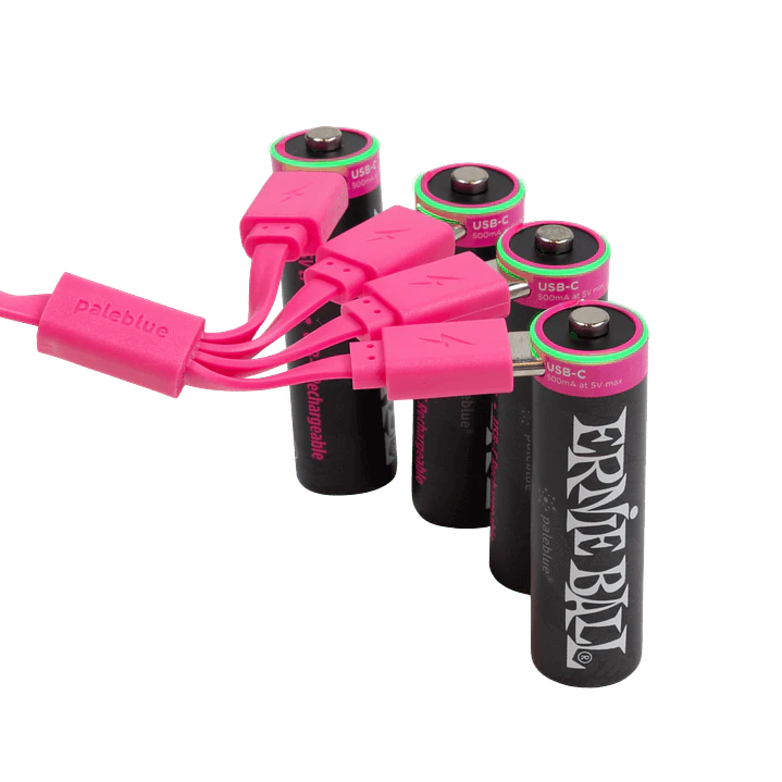 Batería USB‑C recargable AA Ernie Ball by Paleblue — Pack de 4 7