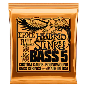 Cuerdas para Bajo Eléctrico 5-string Hybrid Slinky 45-135 P02825