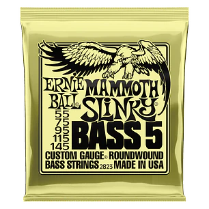 Cuerdas para Bajo Eléctrico 5-string Mammoth Slinky 55-145 P02823