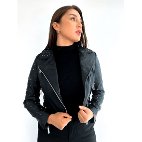 Chaqueta biker tachas