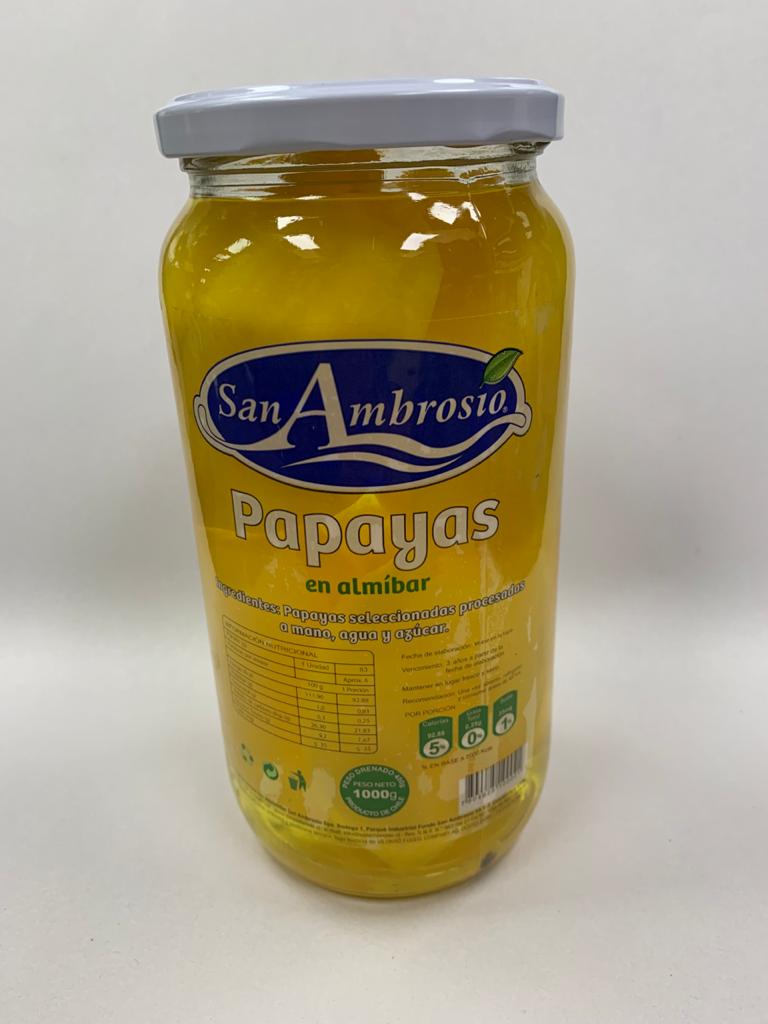 Papayas en almíbar San Ambrosio