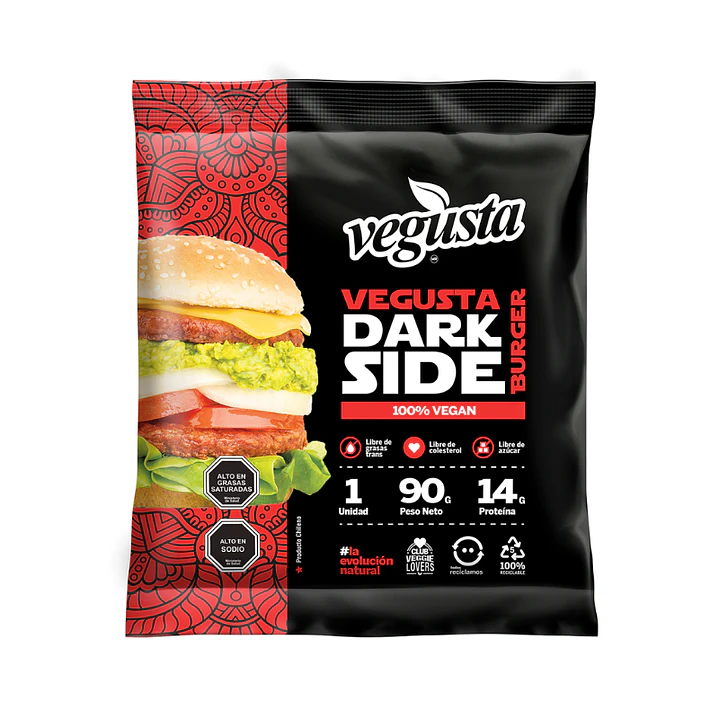 Hamburguesa Vegusta Dark Side 1