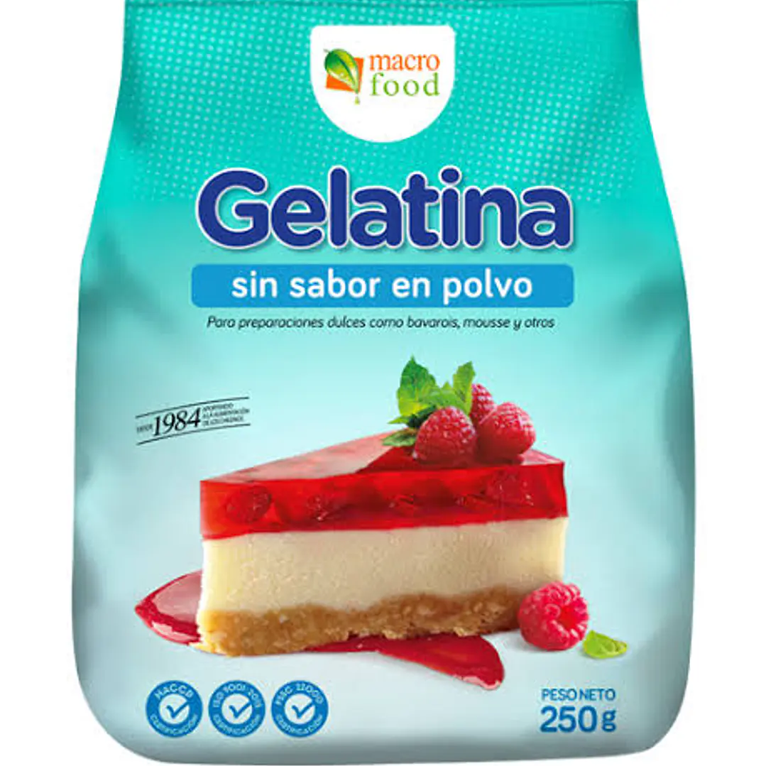 Gelatina sin sabor  1