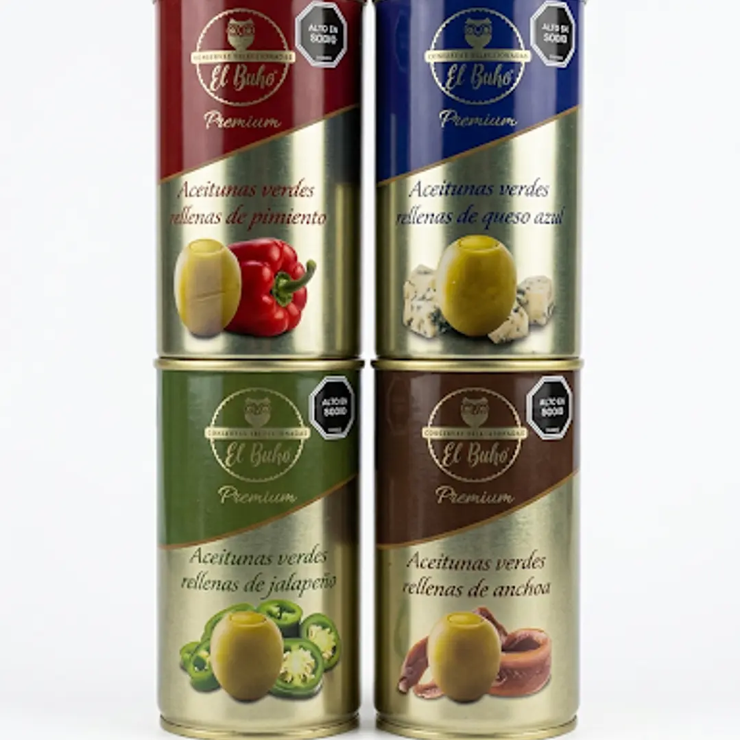 Aceitunas verdes rellenas  1