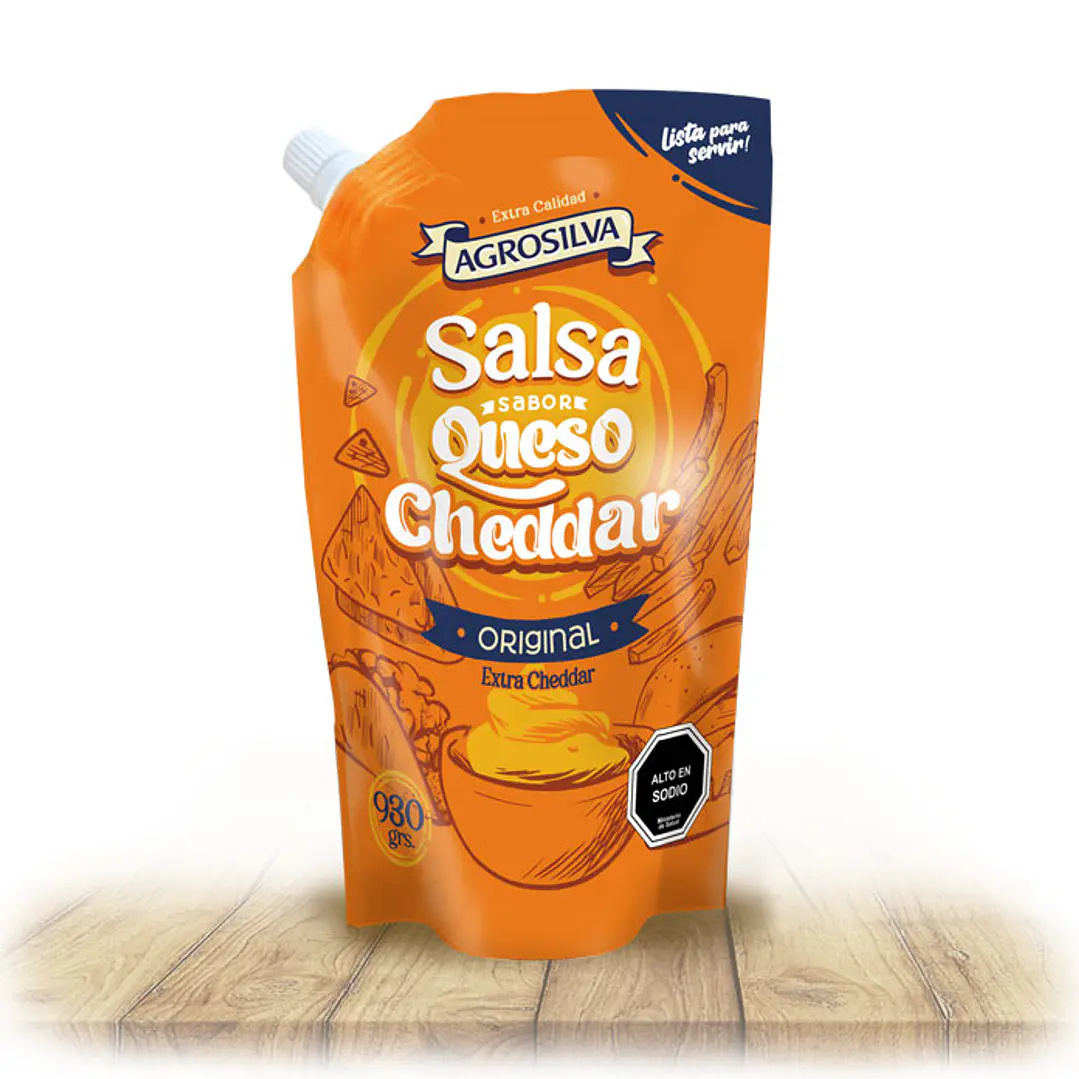 Salsa queso cheddar 1