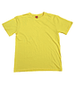 Polera lisa cuello redondo amarillo - Miniatura 2