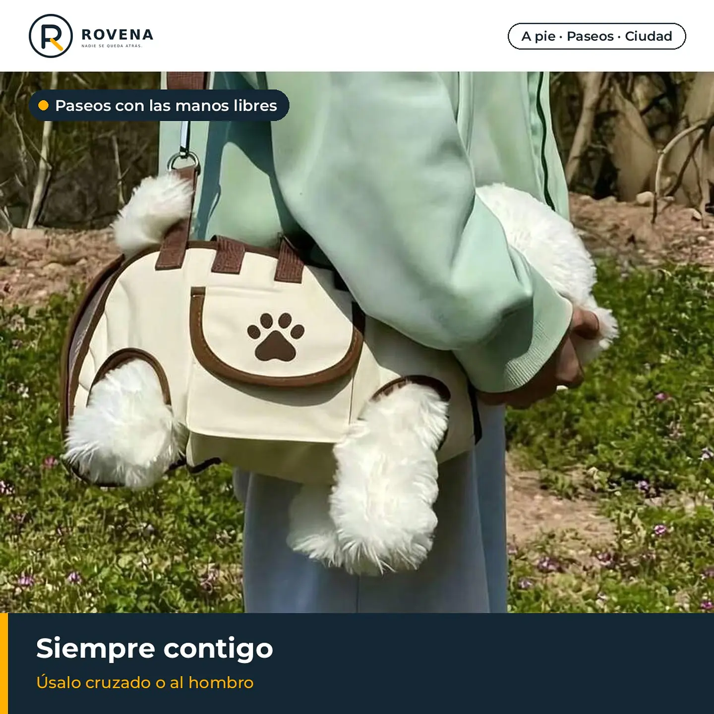 Bolso cartera para mascotas talla S (2 a 4 kg) 2