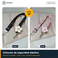 Cinturón de seguridad elástico reflectante para auto (pack 2) - Miniatura 1