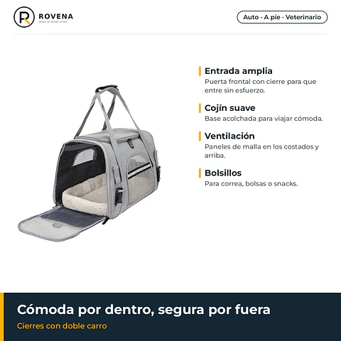 Bolso de transporte para mascotas talla L (hasta 8 kg)