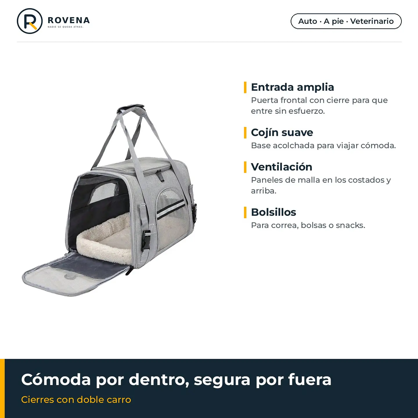 Bolso de transporte para mascotas talla L (hasta 8 kg) 2