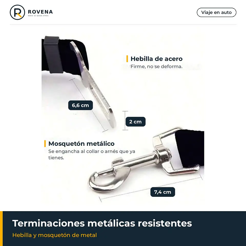 Cinturón de seguridad para mascotas en el auto 4