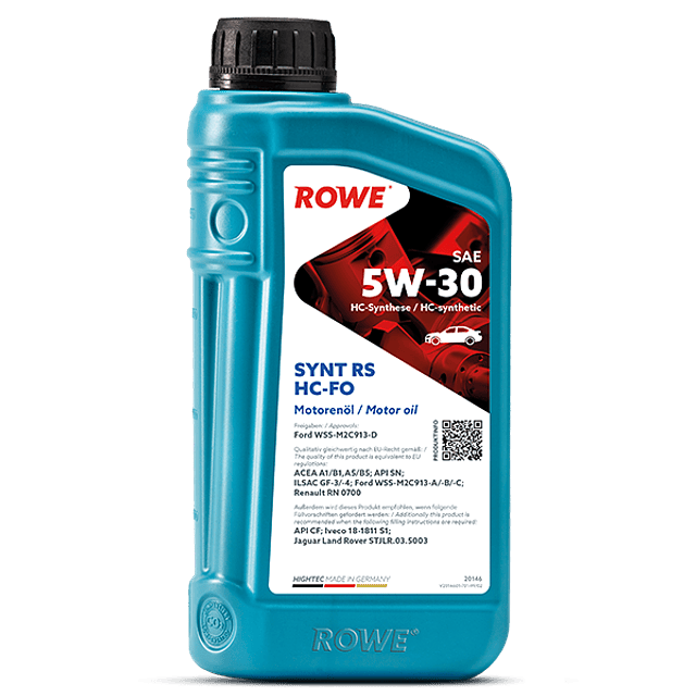 ACEITE MOTOR HIGHTEC SYNT RS 5W-30 HC-FO ROWE