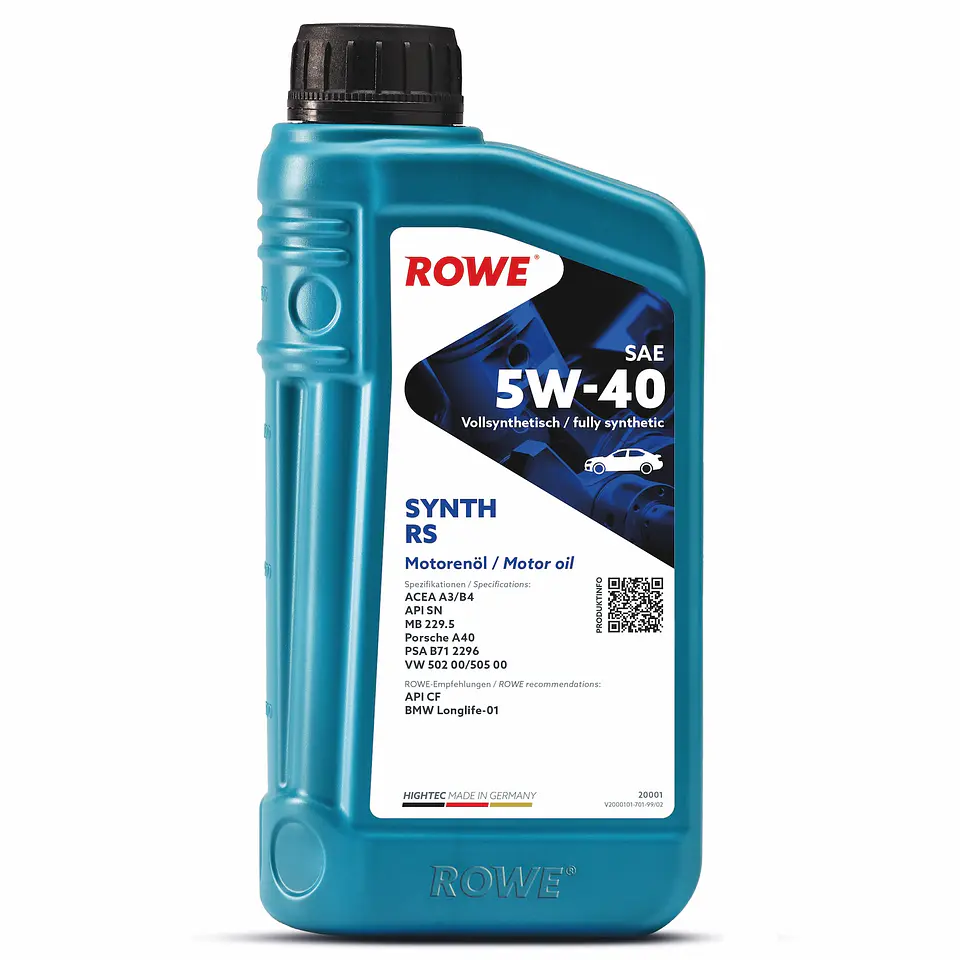 ACEITE MOTOR HIGHTEC SYNTH RS 5W-40 1