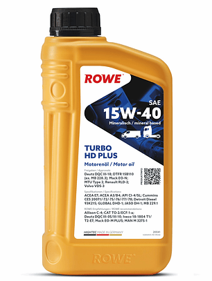 ACEITE MOTOR HIGHTEC TURBO HD 15W-40 PLUS