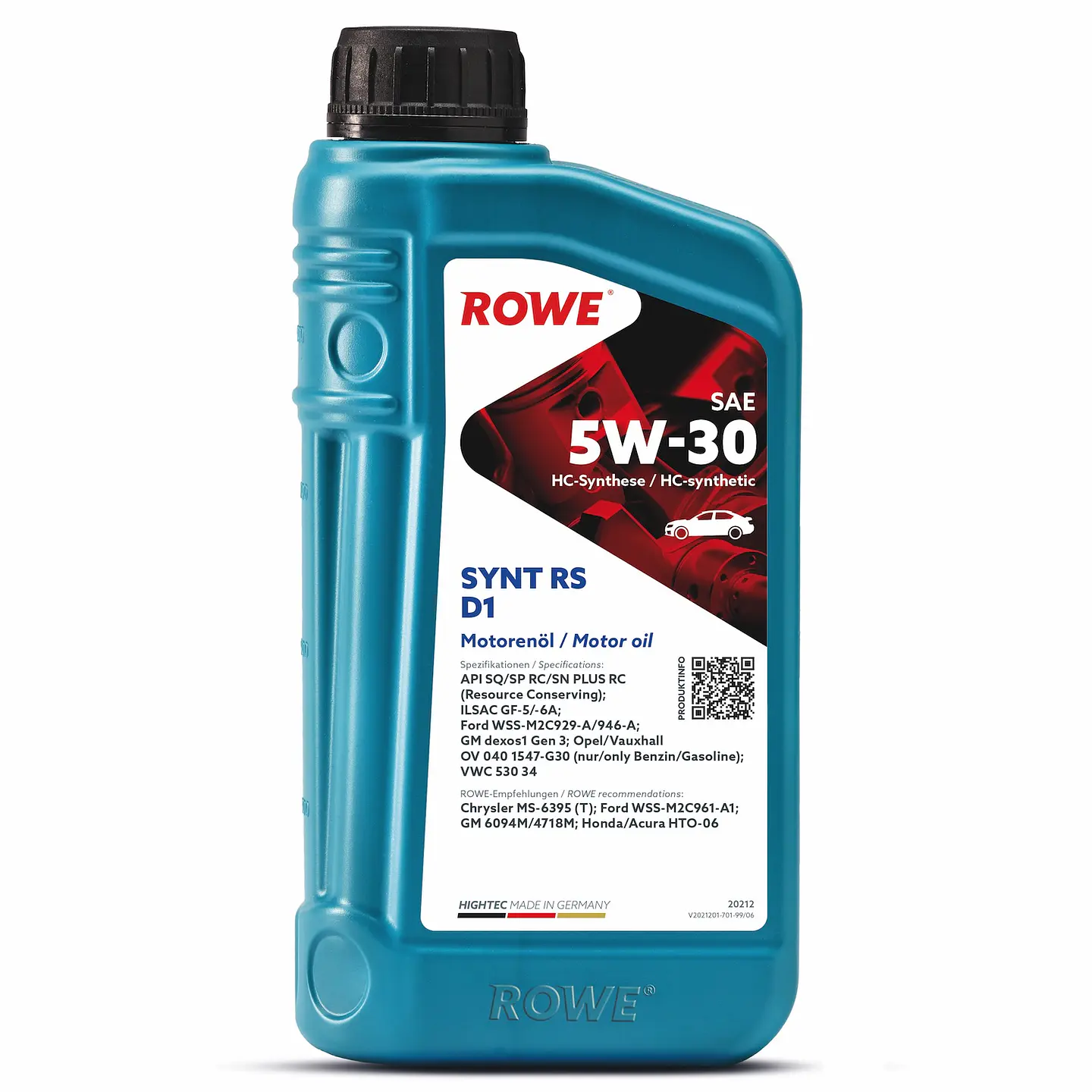 ACEITE MOTOR HIGHTEC SYNT RS D1 5W-30 1