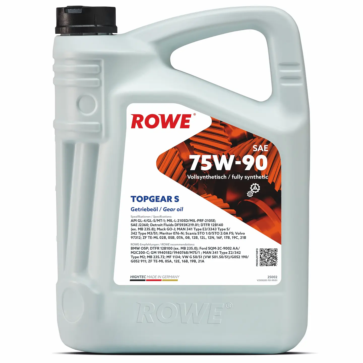 ACEITE TRANSMISION TOPGEAR S 75W-90 2