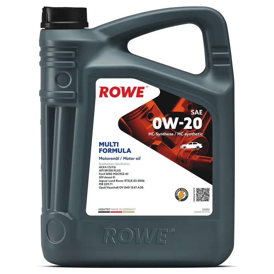 ACEITE MOTOR HIGHTEC MULTI FORMULA 0W-20 2