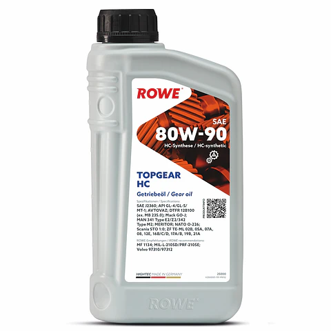 ACEITE TRANSMISION HIGHTEC TOPGEAR HC 80W-90