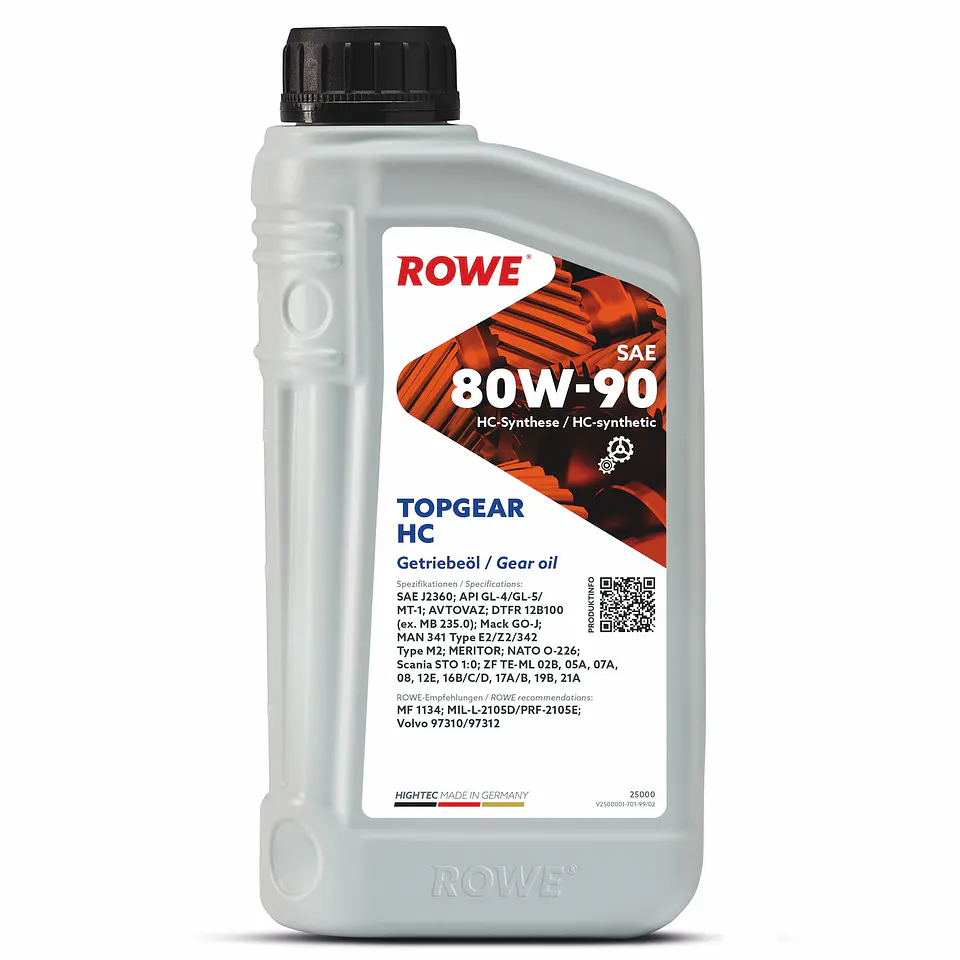 ACEITE TRANSMISION HIGHTEC TOPGEAR HC 80W-90 1