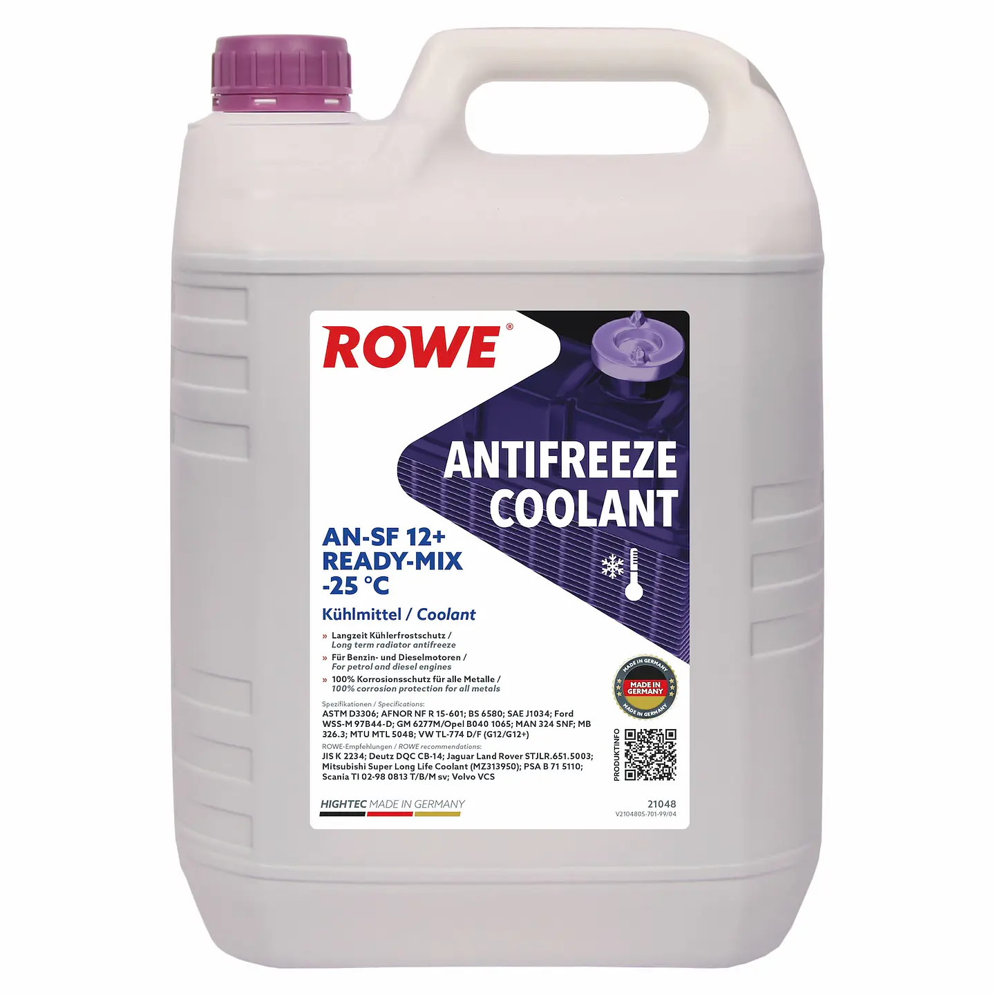 ANTICONGELANTE DILUIDO LISTO PARA USAR AN-SF 12+ (G12+) ROSADO -25°C 2