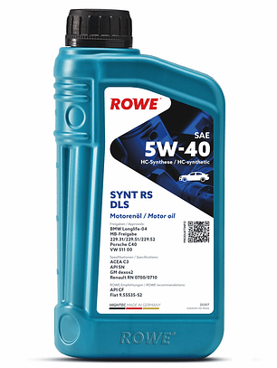 ACEITE MOTOR HIGHTEC SYNT RS DLS 5W-40