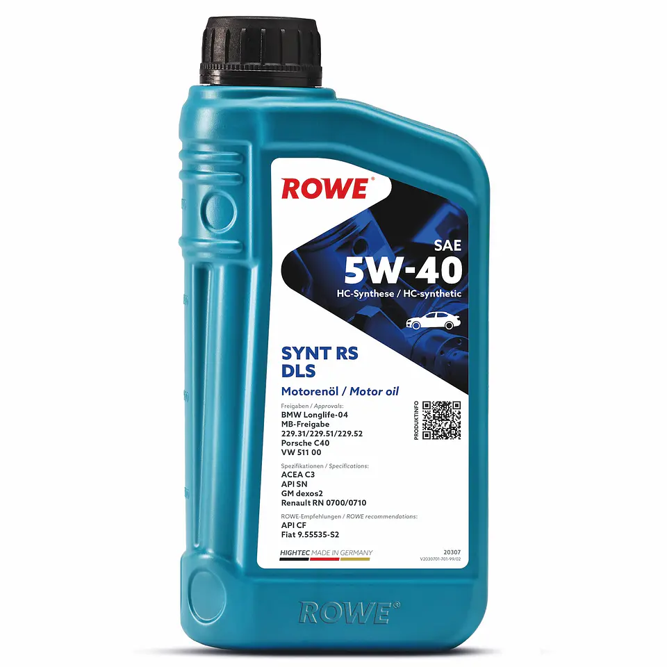 ACEITE MOTOR HIGHTEC SYNT RS DLS 5W-40 1