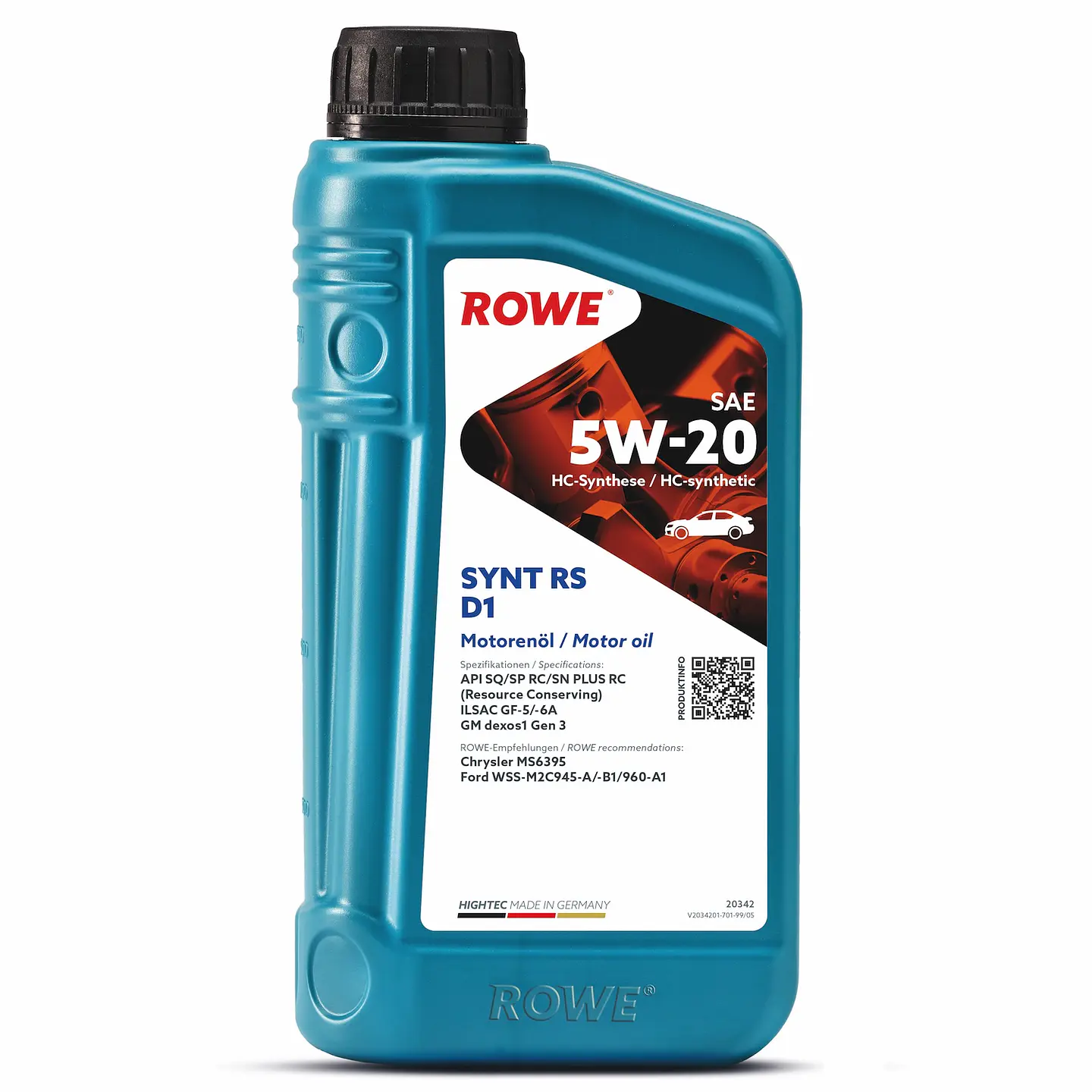 ACEITE MOTOR HIGHTEC SYNT RS D1 5W-20 1