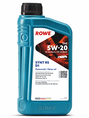 ACEITE MOTOR HIGHTEC SYNT RS D1 5W-20