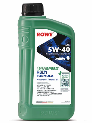 ACEITE MOTOR SUNSPEED MULTI FORMULA 5W-40