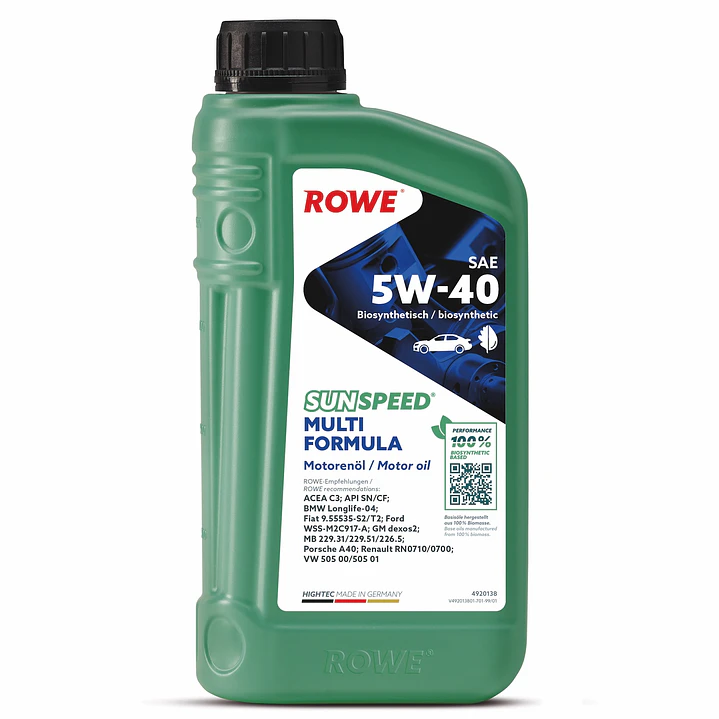 ACEITE MOTOR SUNSPEED MULTI FORMULA 5W-40 1