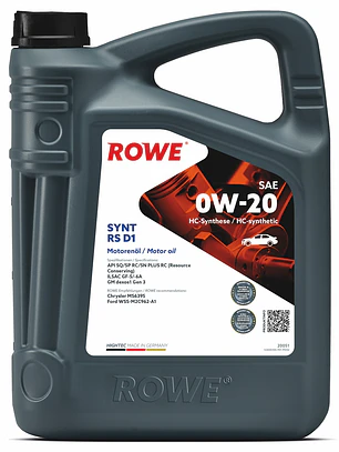 ACEITE MOTOR HIGHTEC SYNT RS D1 SAE 0W-20