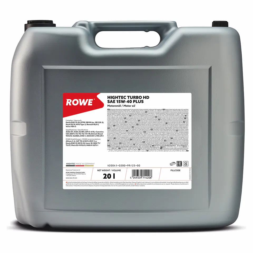 ACEITE CAMIONES HIGHTEC TRUCKSTAR HC 15W-40 PLUS 1