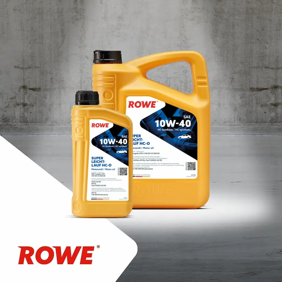 Cambio de aceite 10W-40 ROWE segun aplicacion auto moto camion o pista