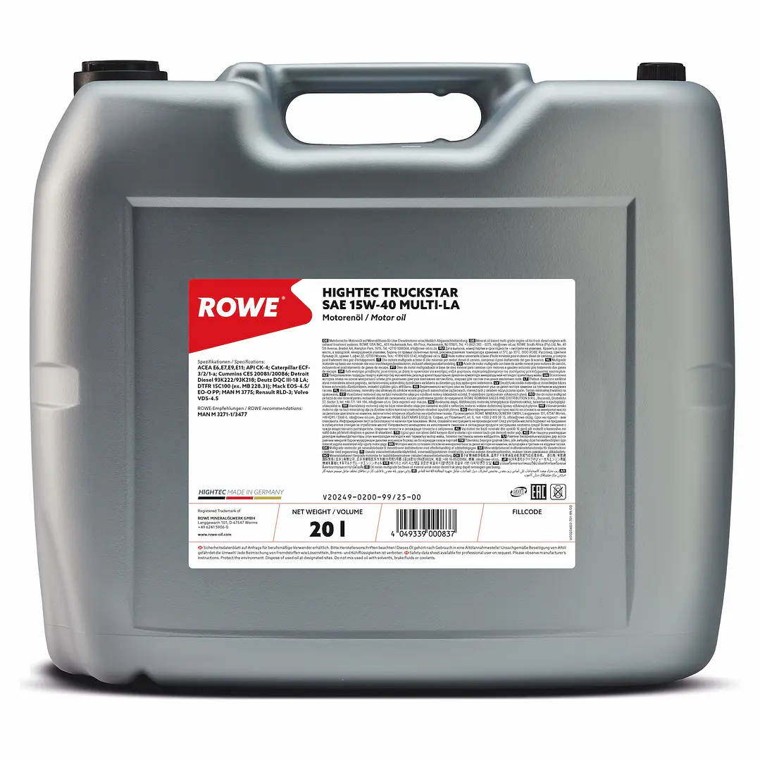 ACEITE CAMIONES HIGHTEC TRUCKSTAR 15W-40 MULTI-LA 20LT 1