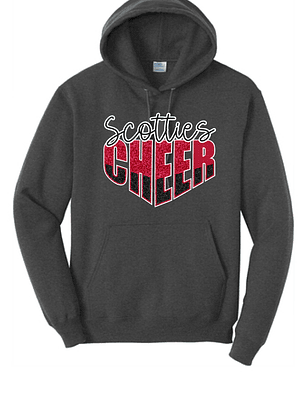 Adult Glitter Cheer Hoodie