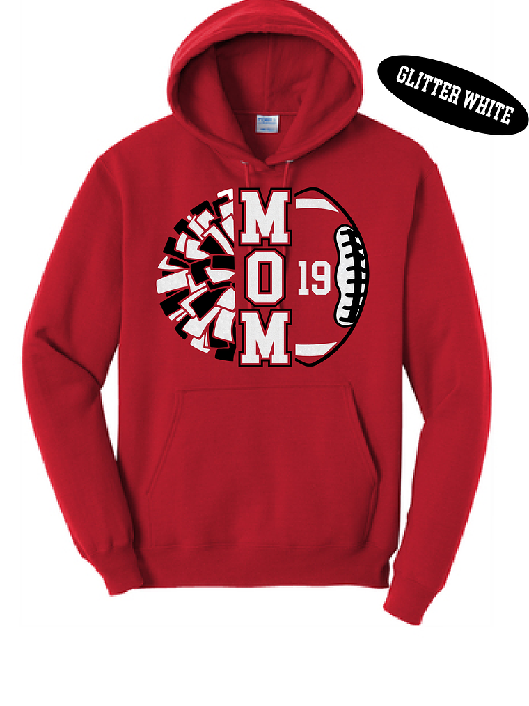 Cheer & Football Mom Hoodie 2