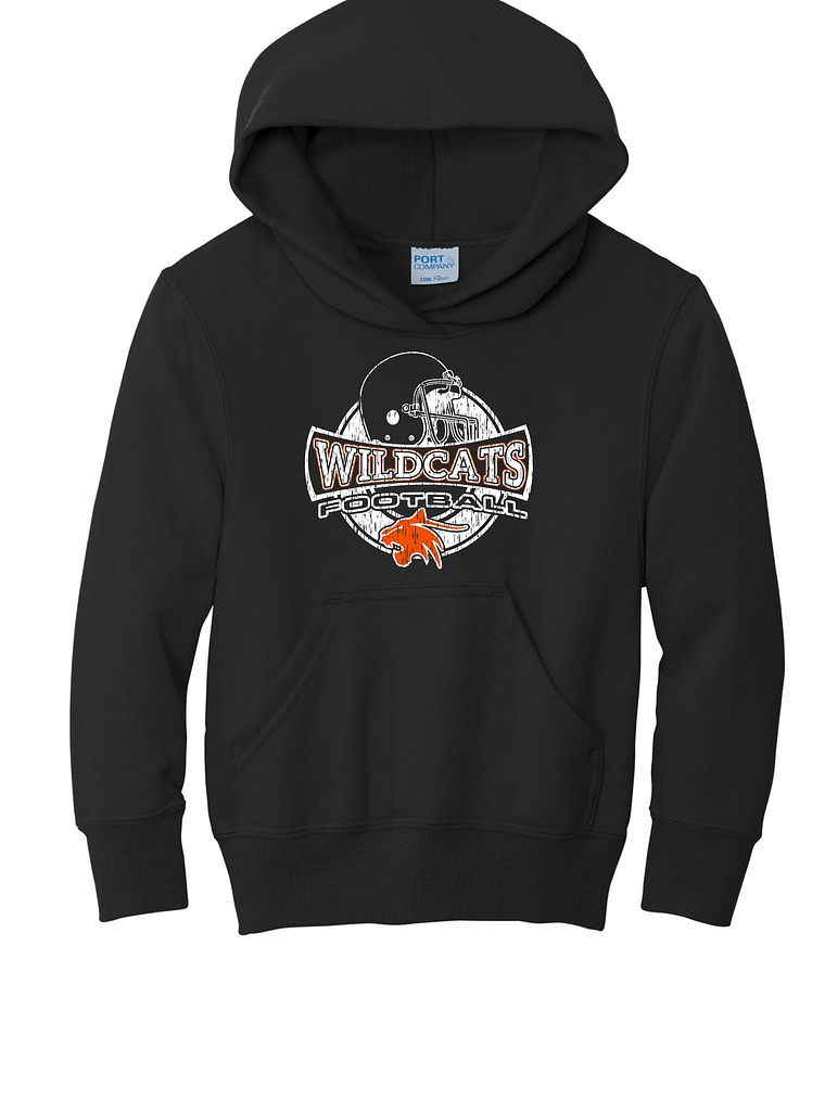 Youth Wildcats Football Hoodie 1