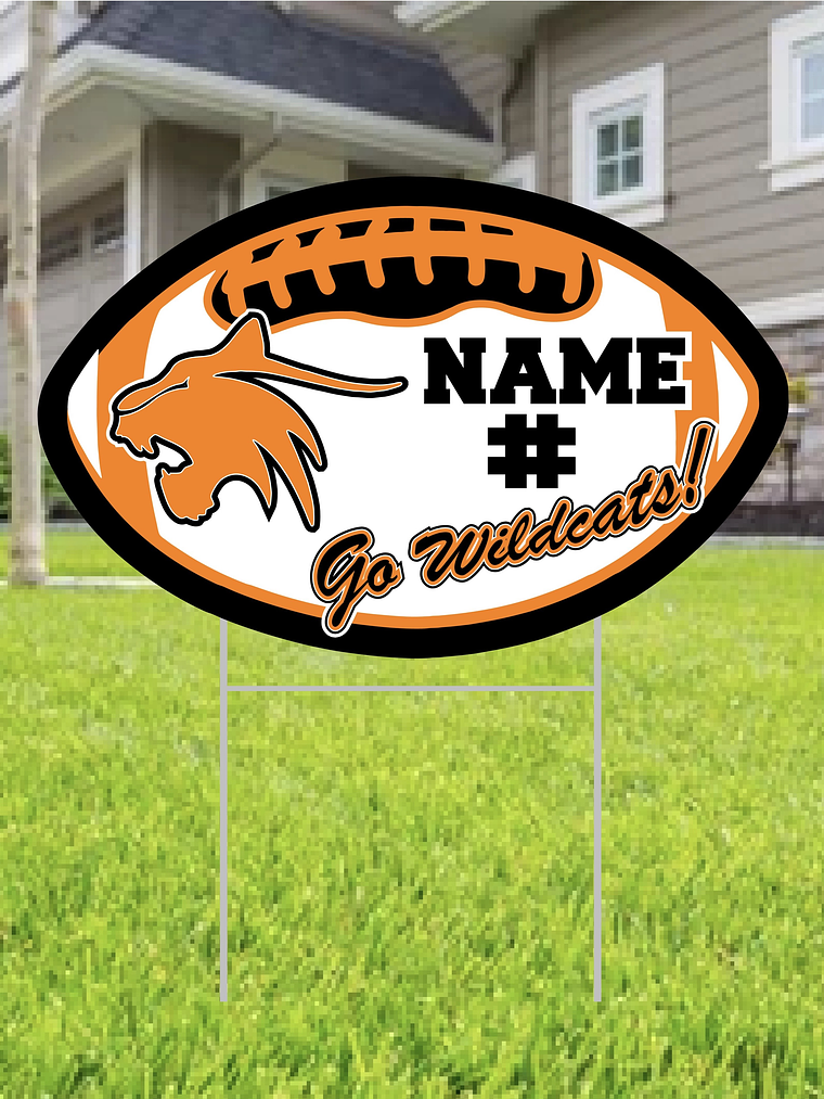 Football Yard Sign 1