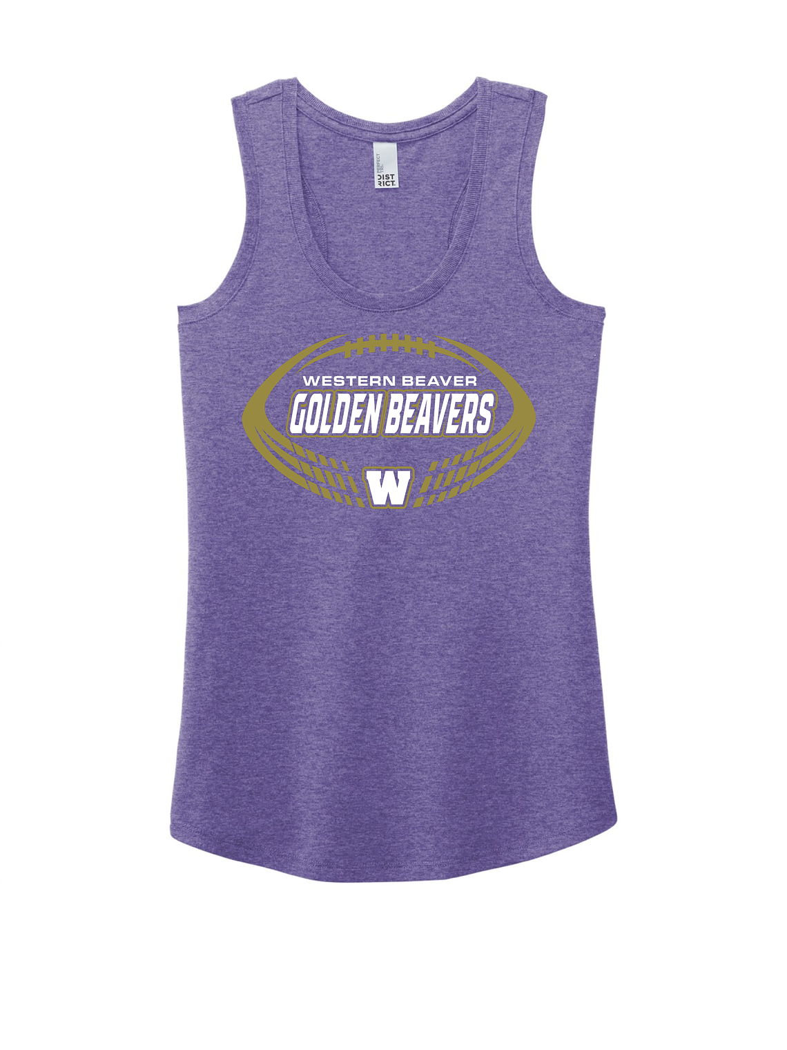 Ladies Western Beaver Football Tank 1
