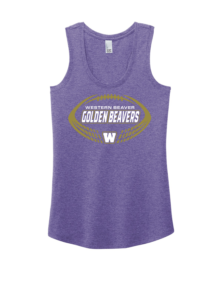 Ladies Western Beaver Football Tank 1