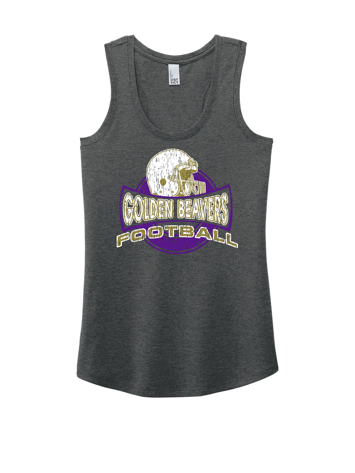 Ladies Golden Beavers Football Tank 1