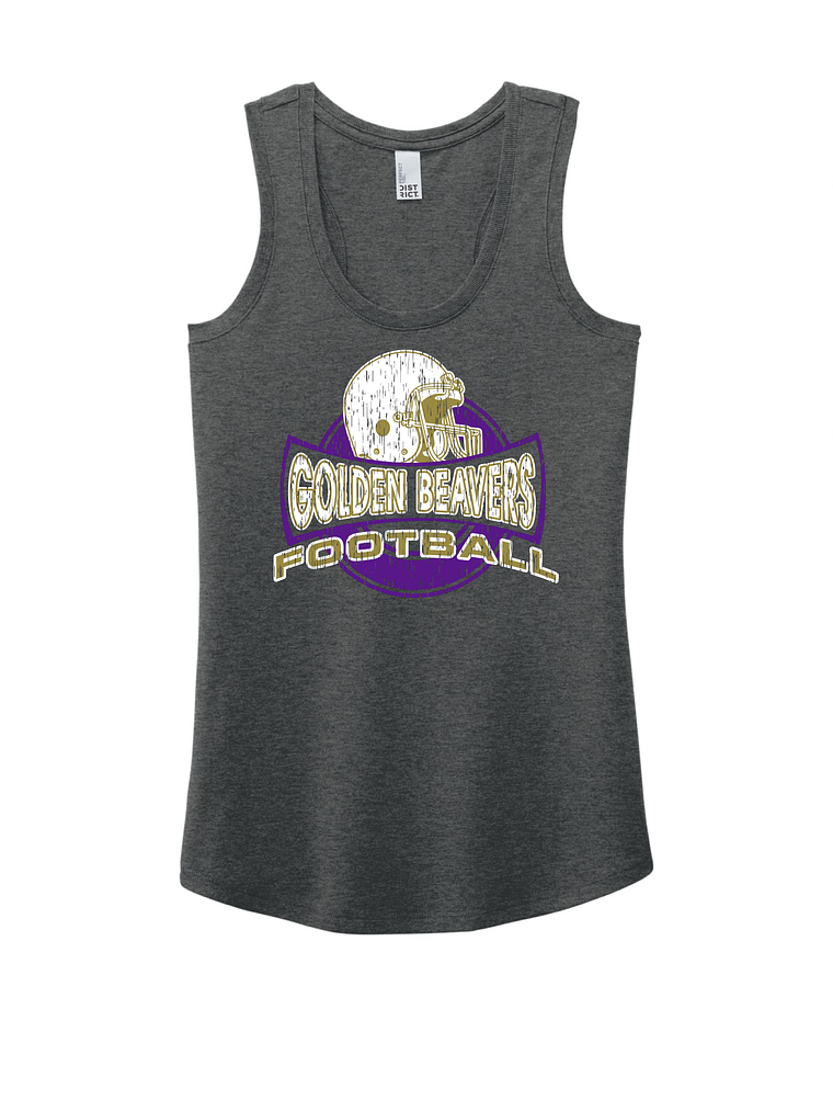 Ladies Golden Beavers Football Tank 1