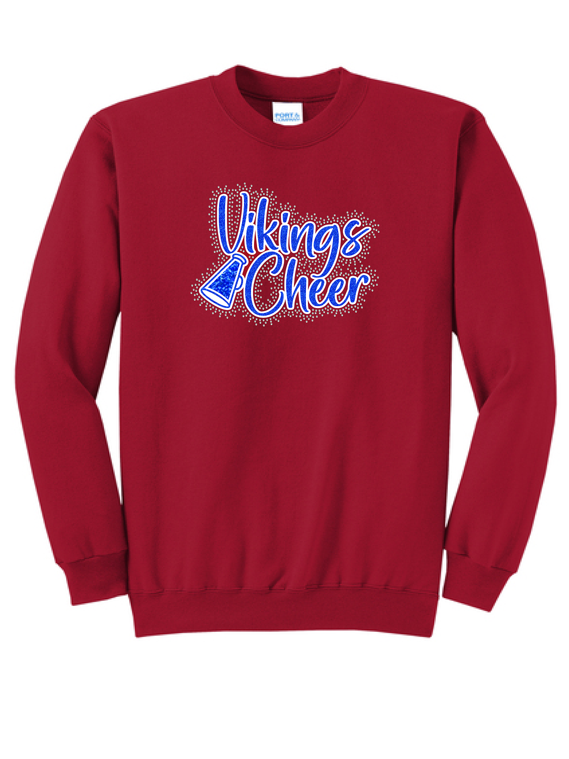 Rhinestone Vikings Cheer Crewneck 1