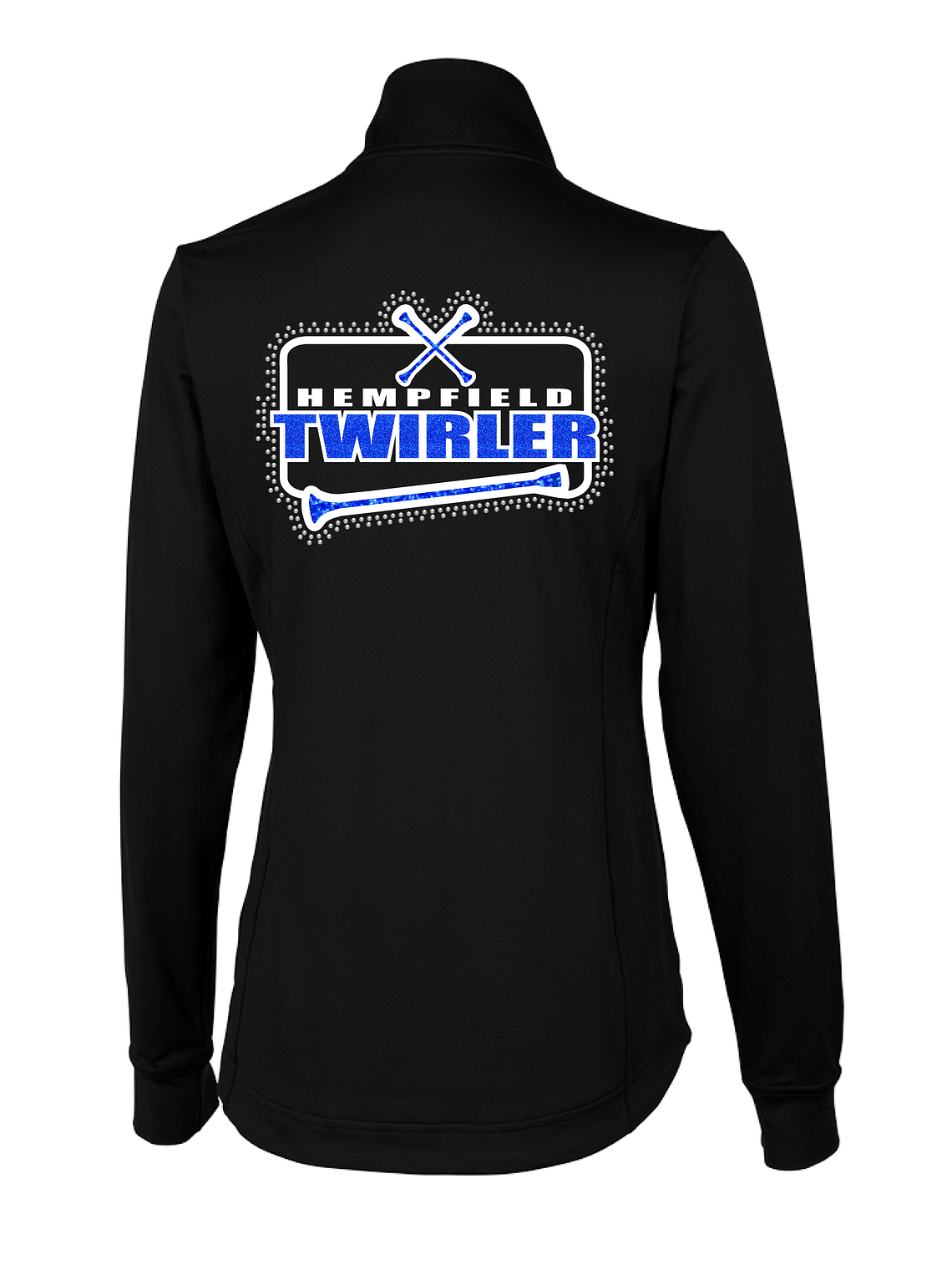 Twirler Rhinestone Nu Fitness Jacket 1