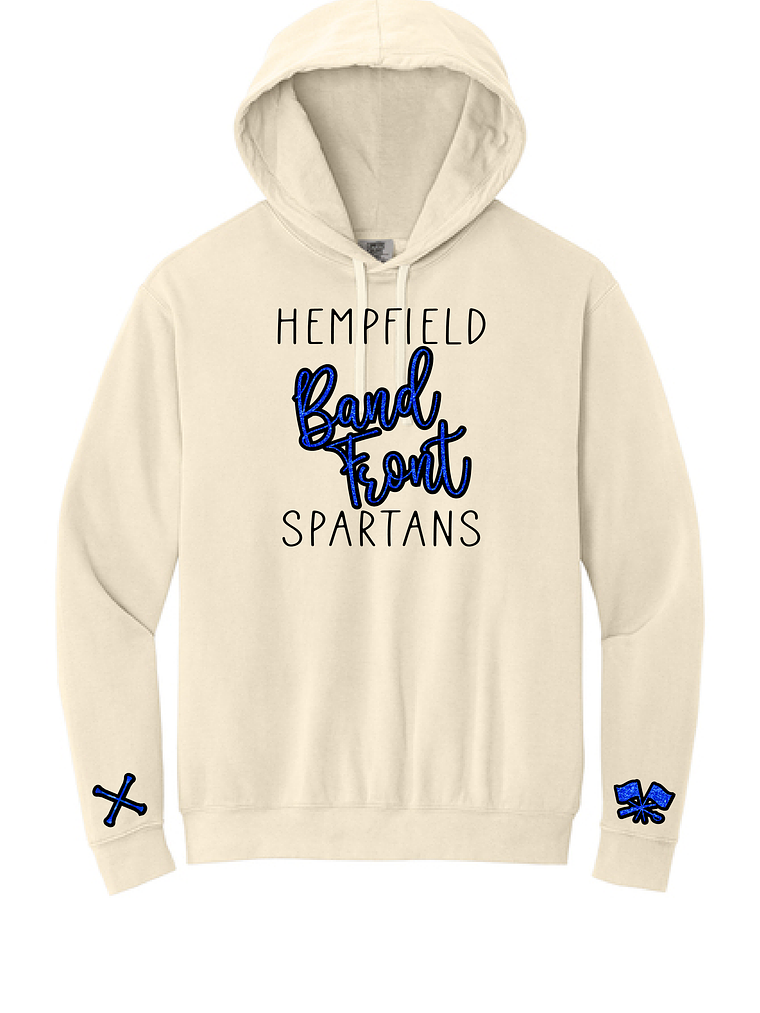 Hempfield Band Front Ivory Hoodie 1