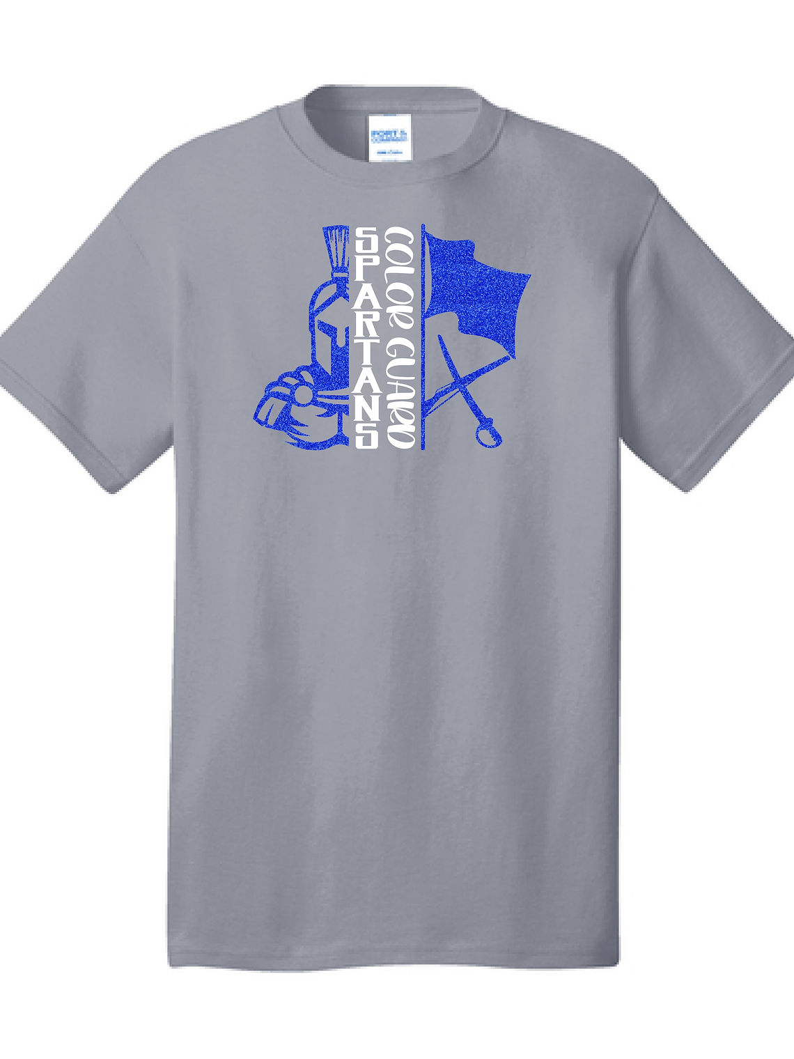 Spartans Guard GLITTER Grey Tee 1