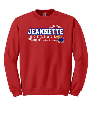 Red Jeannette Softball Crew