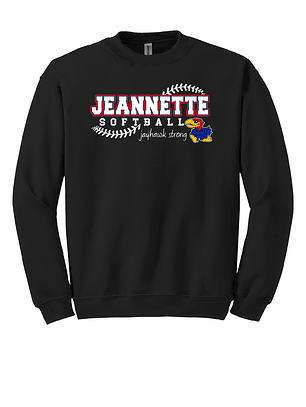 Black Jeannette Softball Crew