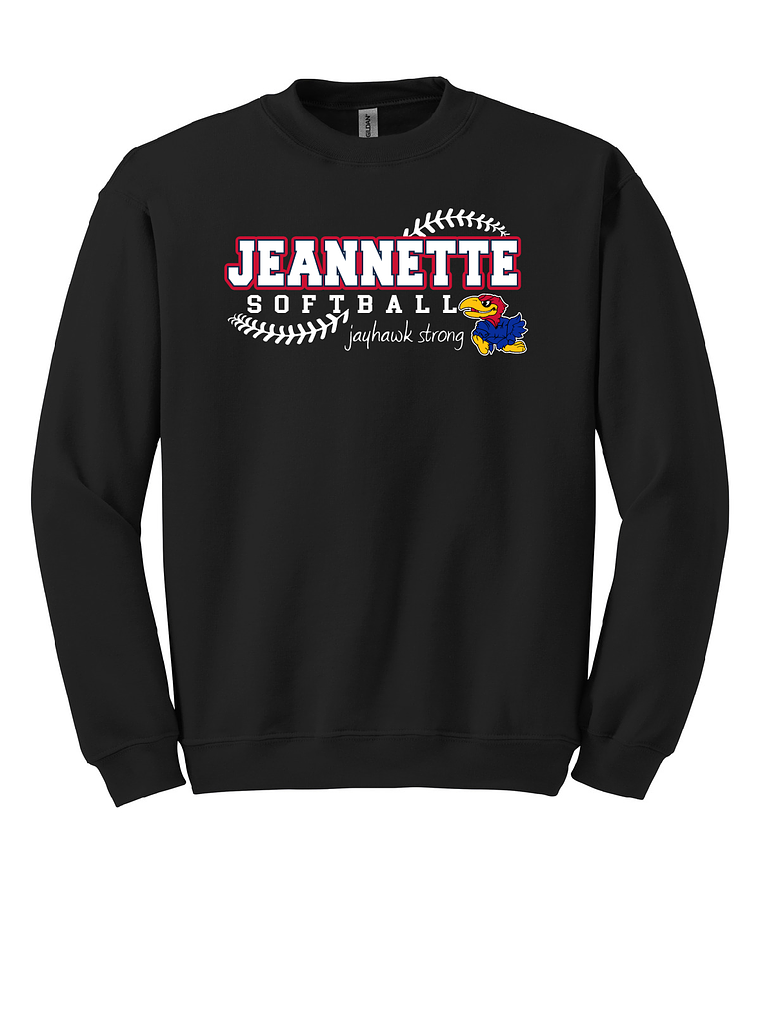 Black Jeannette Softball Crew 1