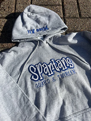 Puff Embroidery Guard & Twirlers Hoodie